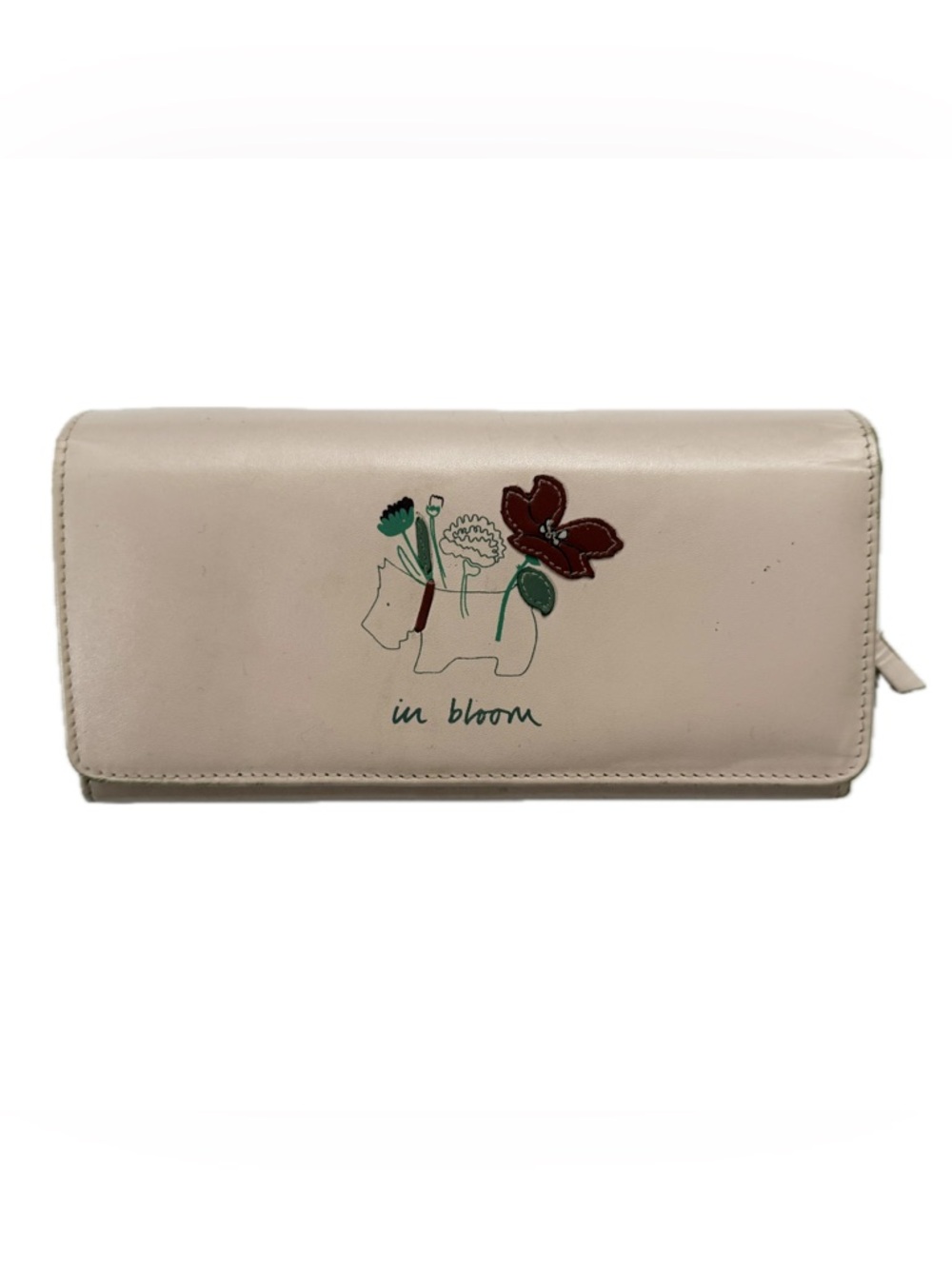 Radley London "In Bloom" Leather Large Flapover Matinee Wallet